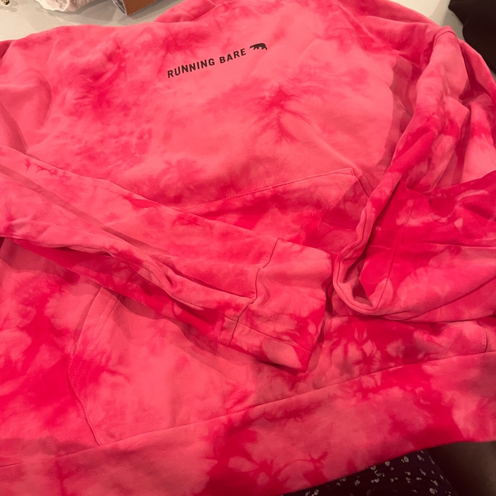 Running Bare Pink Tie Dye Sweat Shirt